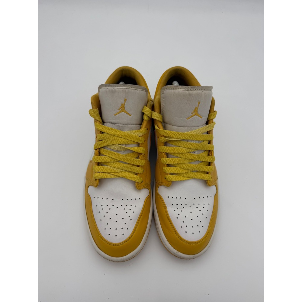 Nike Air Jordan 1 Low Pollen Yellow White Sneakers 553558-171 Mens 10.5 - Picture 2 of 8